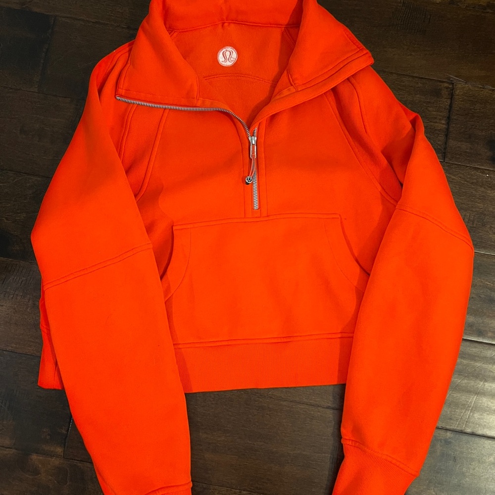 Lululemon Orange Half-Zip Pullover - image 1